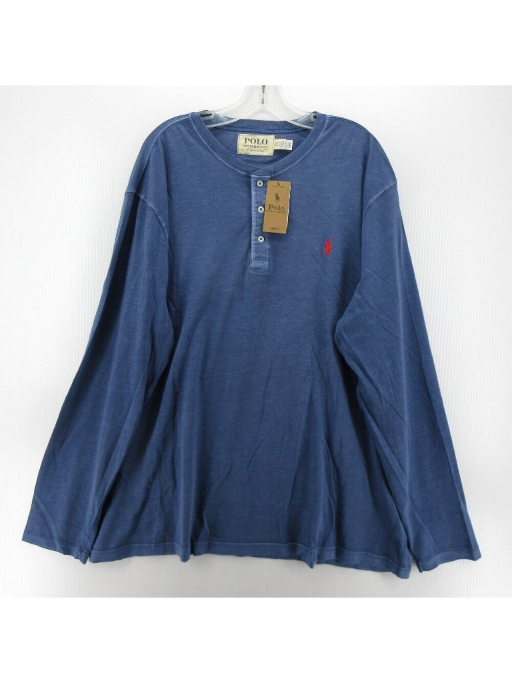 Polo Ralph Lauren Denim Supply Shirt XXL Henley Pullover Red Pony Tee